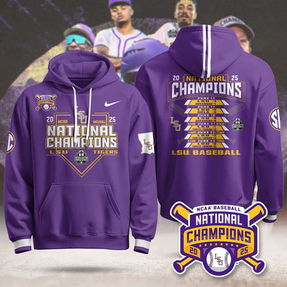 LSU Tigers 2025 World Series Limited Hoodie - Printed