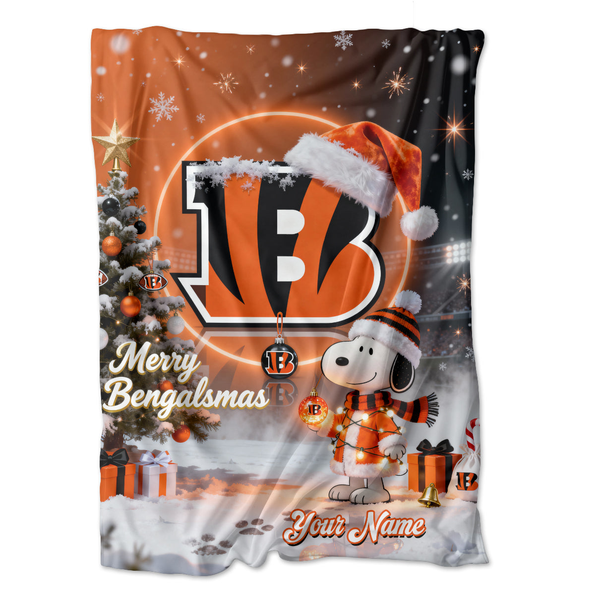 CB x SNP | Premium Christmas Fleece Blanket & Throw Pillow