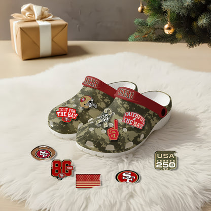 SF Salute To Service 2026 Edition Red Camo Clogs - Charms Gift Set