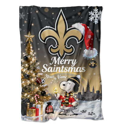 NO x SNP | Premium Christmas Fleece Blanket & Throw Pillow