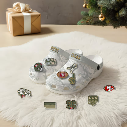 SF Salute To Service 2026 Edition Arctic Camo Clogs - Charms Gift Set