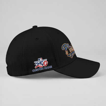 PHI 2026 Independence Day Custom Baseball Cap V2- Embroidered