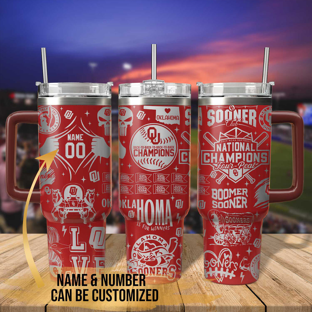 Sooners 2024 National Champions 40oz Tumbler - Gift For Fans 406VTTLTB029