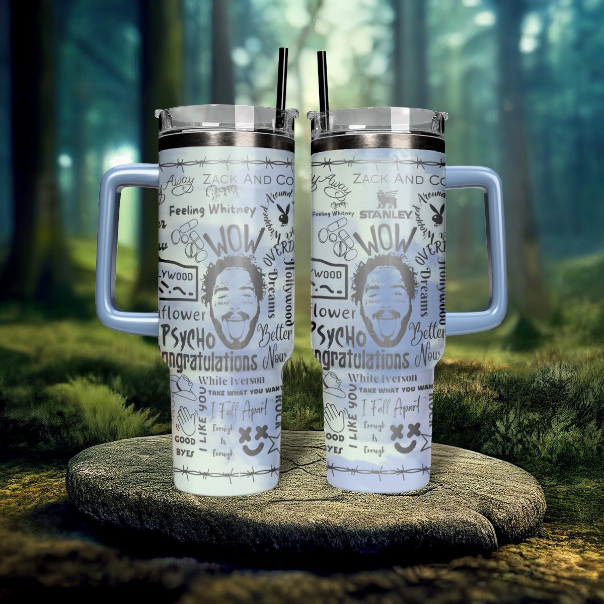 Post Malone Songs Engraved Tumbler- 406TTHNTB143