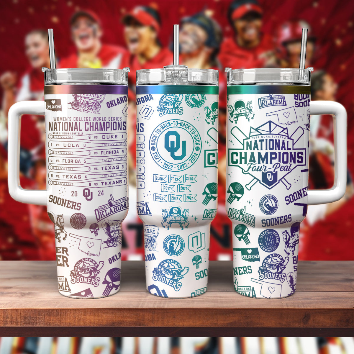 Sooners 2024 National Champions 40oz Tumbler - Gift For Fans 406VTHNTB030