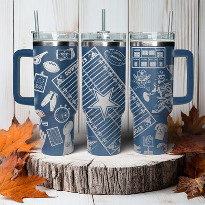 Cowboys Engraved 40oz Tumbler - 408VTHNTB010