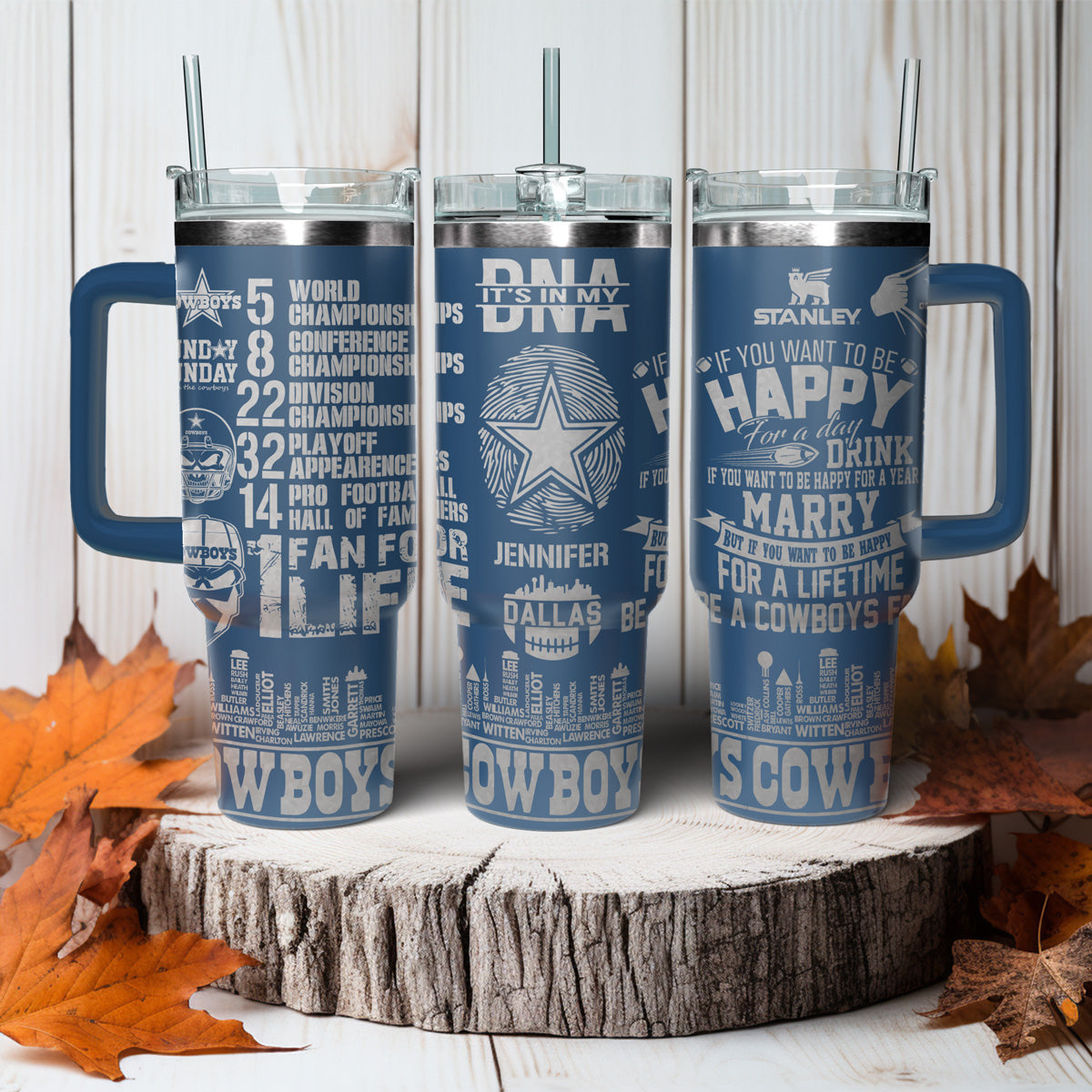 Cowboys Engraved 40oz Tumbler - 408VTHNTB012