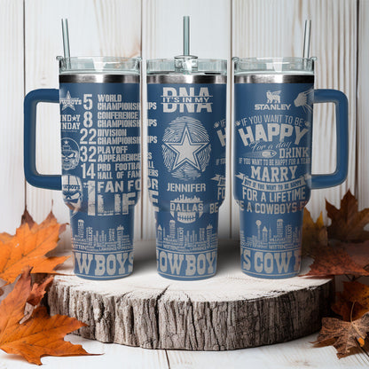 Cowboys Engraved 40oz Tumbler - 408VTHNTB012