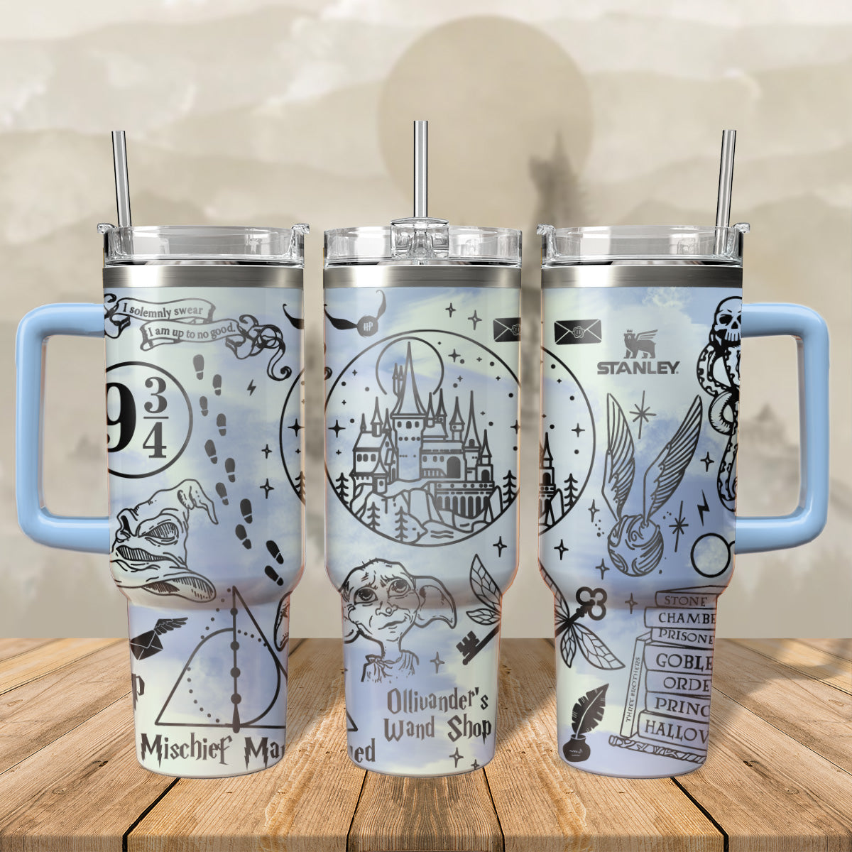 HP Wizard Engraved 40oz Tumbler- 407HLHNTB056