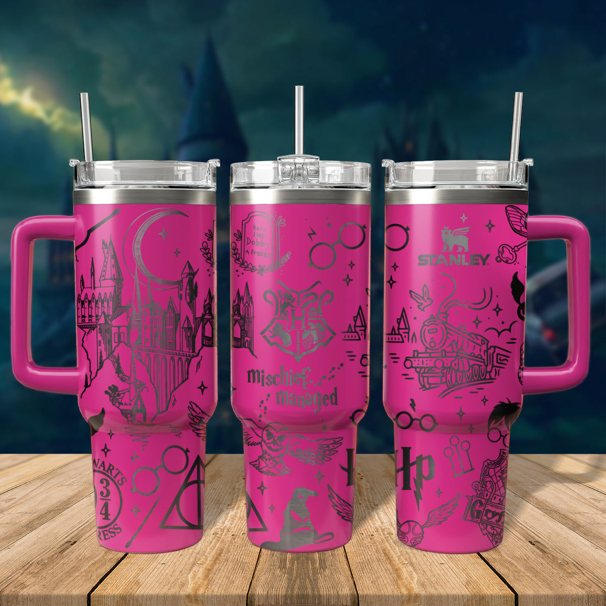 HP Wizard Worlds Engraved 40oz Tumbler- 407HLHNTB052