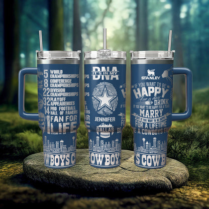 Cowboys Engraved 40oz Tumbler - 408VTHNTB012