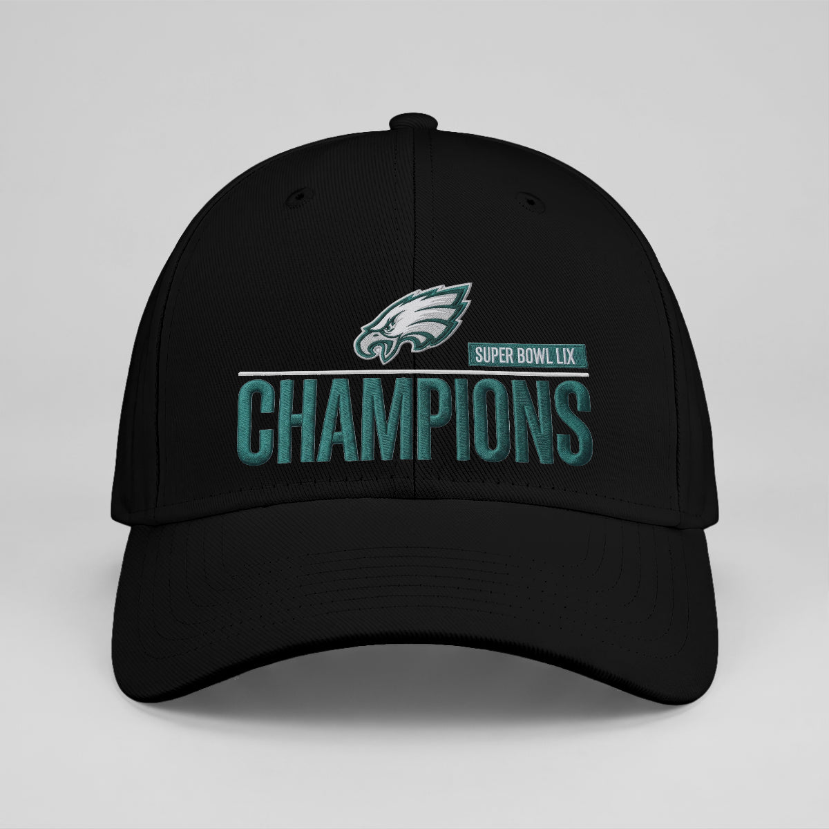 PHI Champions SB LIX Custom Baseball Cap V2 - Embroidered
