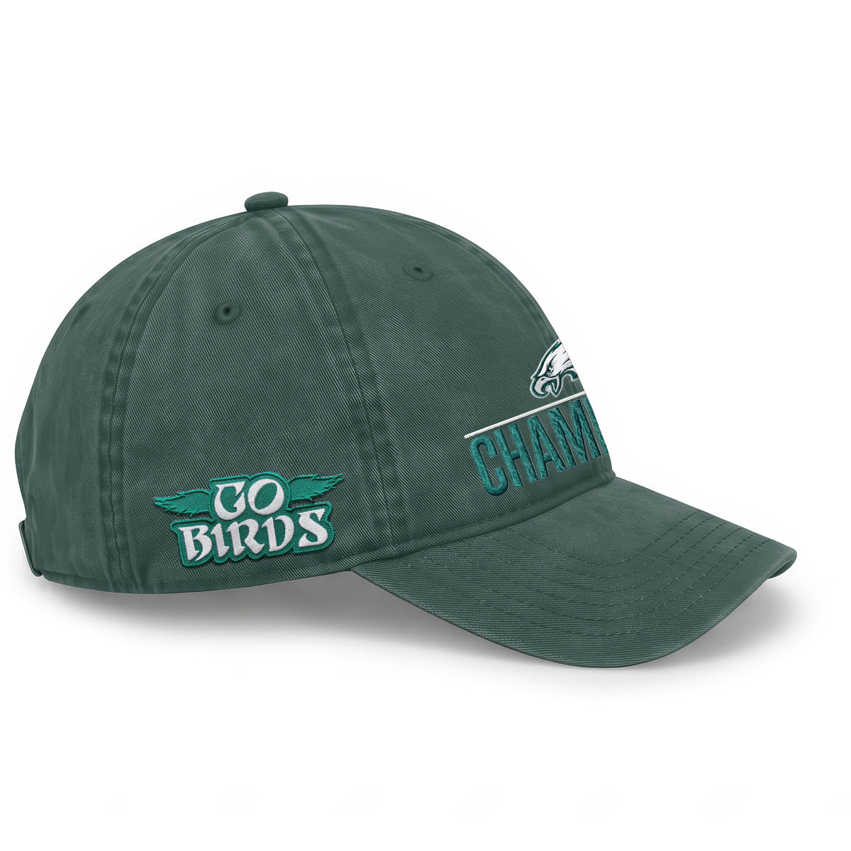 PHI Champions SB LIX Custom Wash Hat V2 - Embroidered