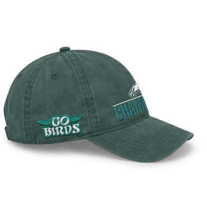 PHI Champions SB LIX Custom Wash Hat V2 - Embroidered