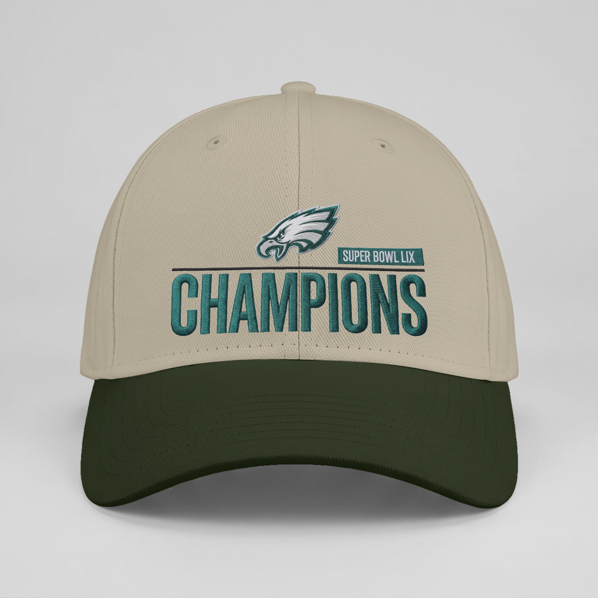 PHI Champions SB LIX Custom Baseball Cap V2 - Embroidered