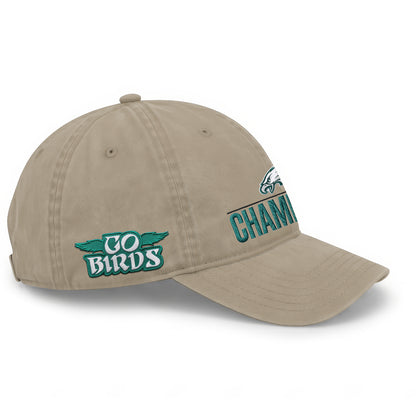 PHI Champions SB LIX Custom Wash Hat V2 - Embroidered