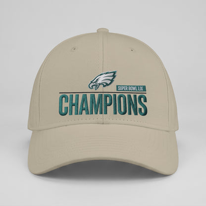 PHI Champions SB LIX Custom Baseball Cap V2 - Embroidered