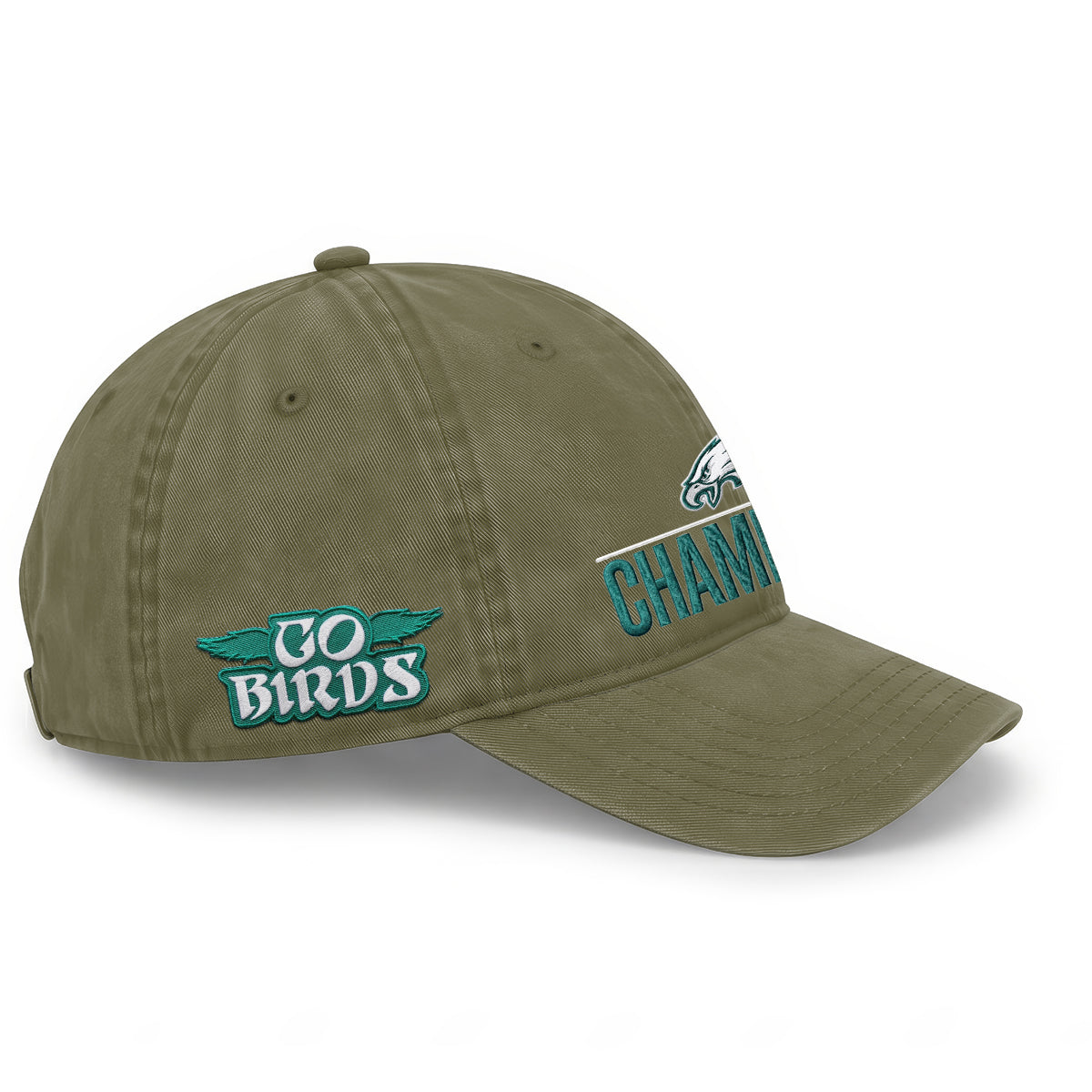 PHI Champions SB LIX Custom Wash Hat V2 - Embroidered