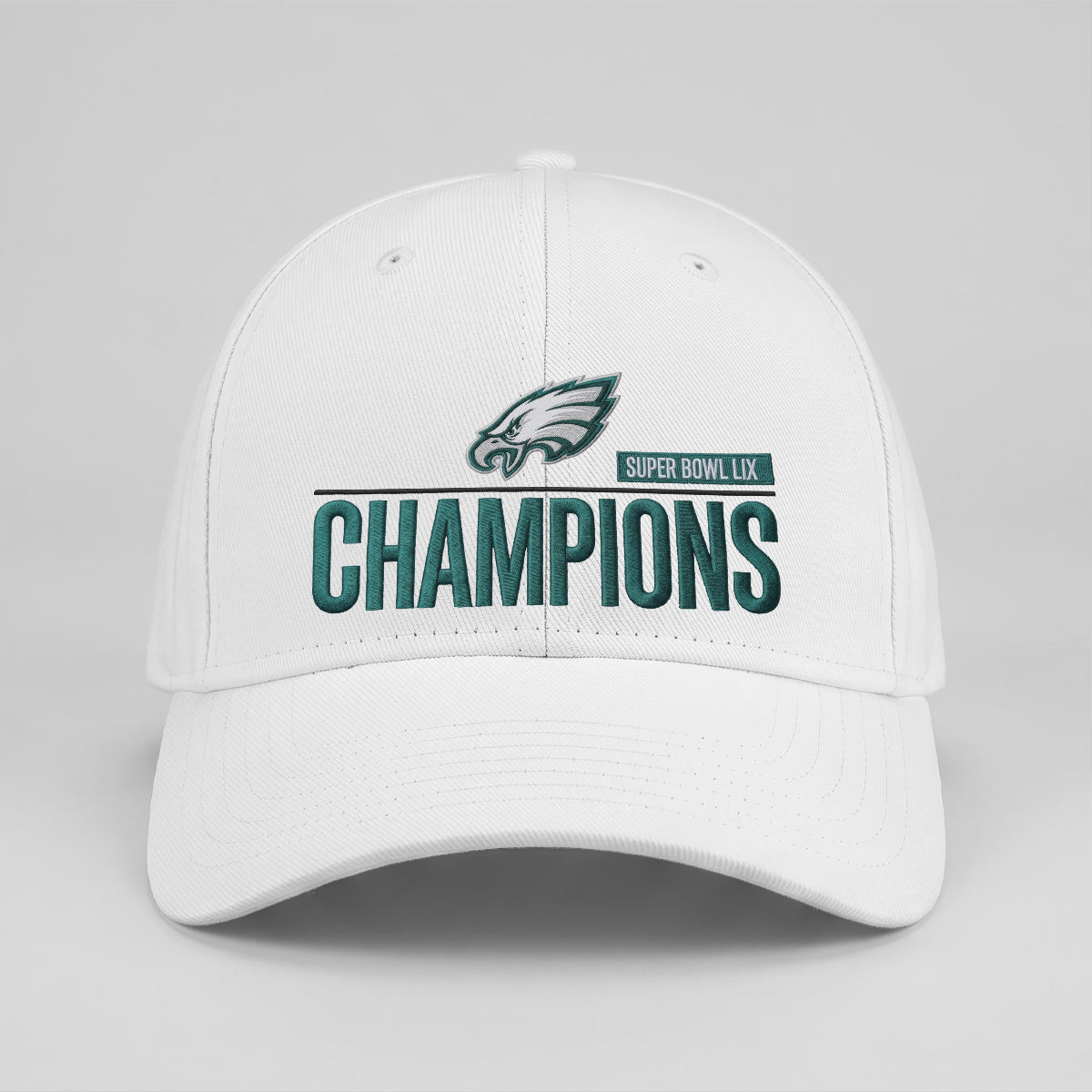 PHI Champions SB LIX Custom Baseball Cap V2 - Embroidered