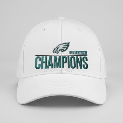 PHI Champions SB LIX Custom Baseball Cap V2 - Embroidered