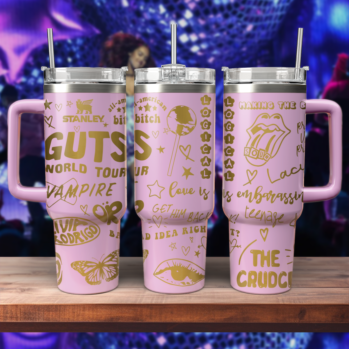 40oz Olivia Rodrigo Tumbler TLA57 - Guts World Tour 2024