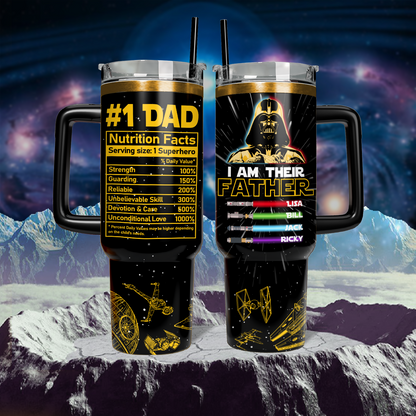 Personalized Lightsabers SW 40oz Tumbler TLA26 - Fathers Day 2024 Gift