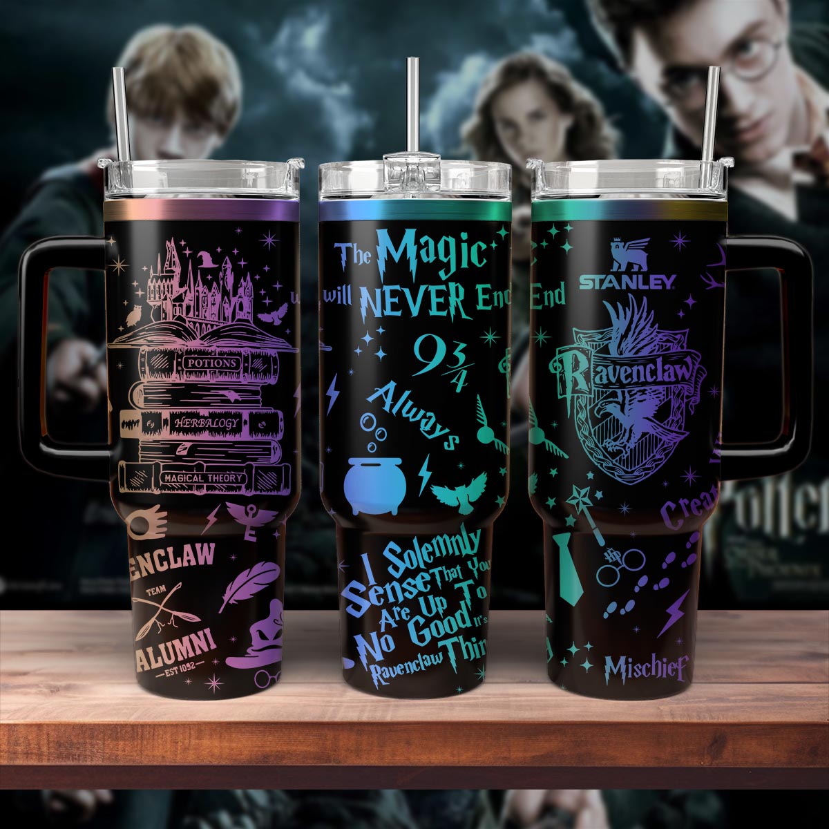 HP Ravenclaw Wizard Engraved 40oz Tumbler - 407HLTLTB051