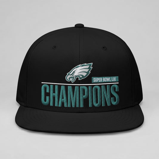 PHI Champions SB LIX Custom Snapback Cap V2 - Embroidered