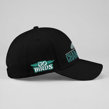 PHI Champions SB LIX Custom Baseball Cap V2 - Embroidered