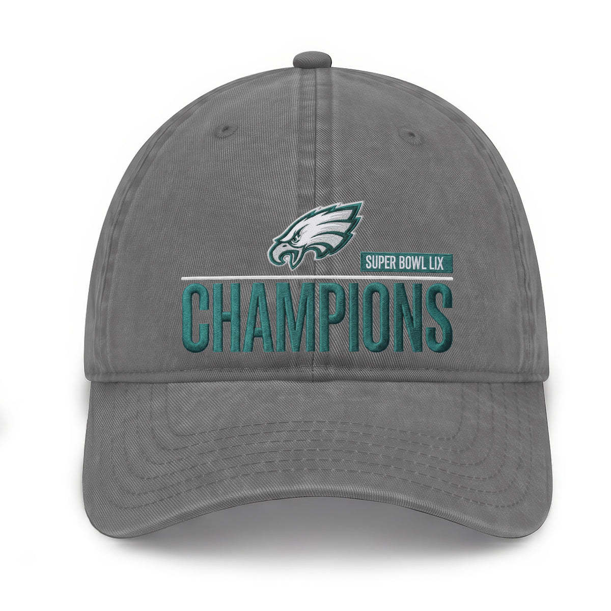 PHI Champions SB LIX Custom Wash Hat V2 - Embroidered