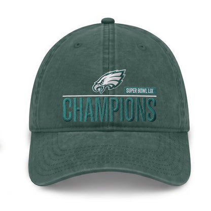PHI Champions SB LIX Custom Wash Hat V2 - Embroidered