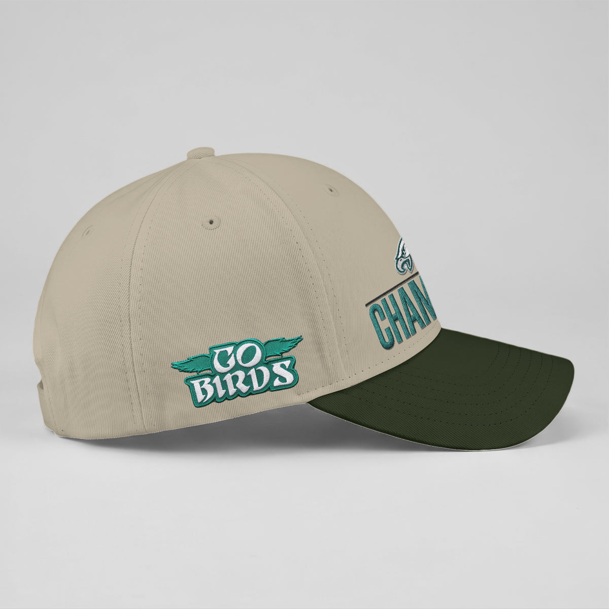 PHI Champions SB LIX Custom Baseball Cap V2 - Embroidered