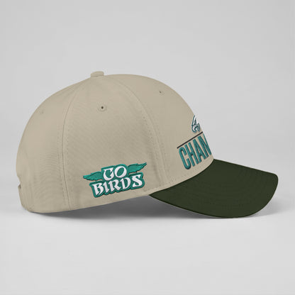 PHI Champions SB LIX Custom Baseball Cap V2 - Embroidered