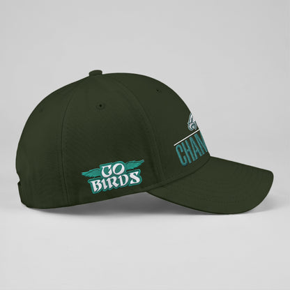 PHI Champions SB LIX Custom Baseball Cap V2 - Embroidered
