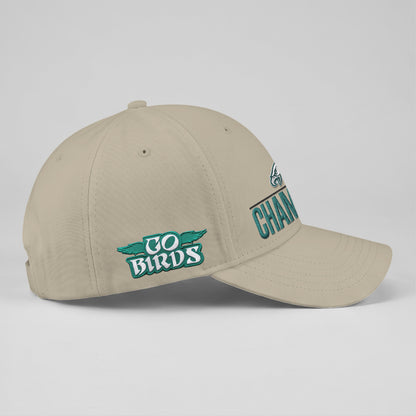 PHI Champions SB LIX Custom Baseball Cap V2 - Embroidered