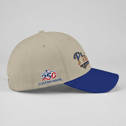 PHI 2026 Independence Day Custom Baseball Cap V2- Embroidered