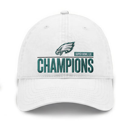 PHI Champions SB LIX Custom Wash Hat V2 - Embroidered