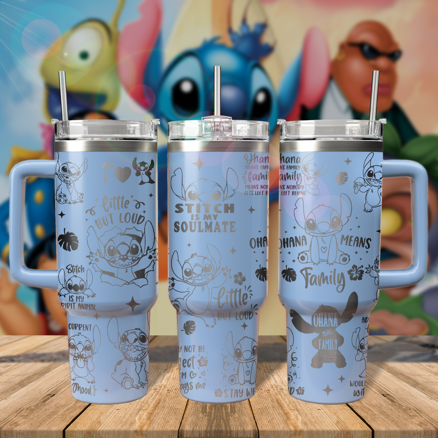 40oz Stitch Magical Tumbler - Gift For Fans TLA41