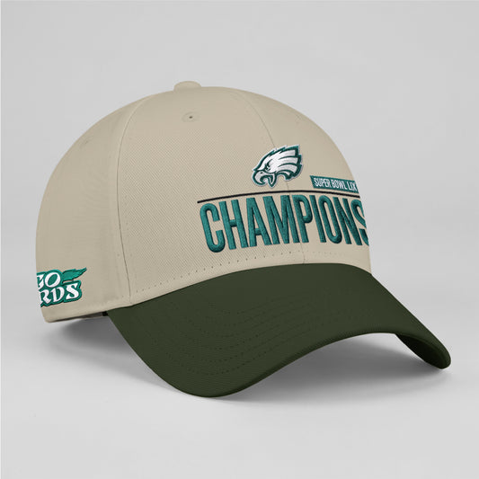 PHI Champions SB LIX Custom Baseball Cap V2 - Embroidered