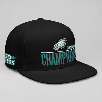 PHI Champions SB LIX Custom Snapback Cap V2 - Embroidered
