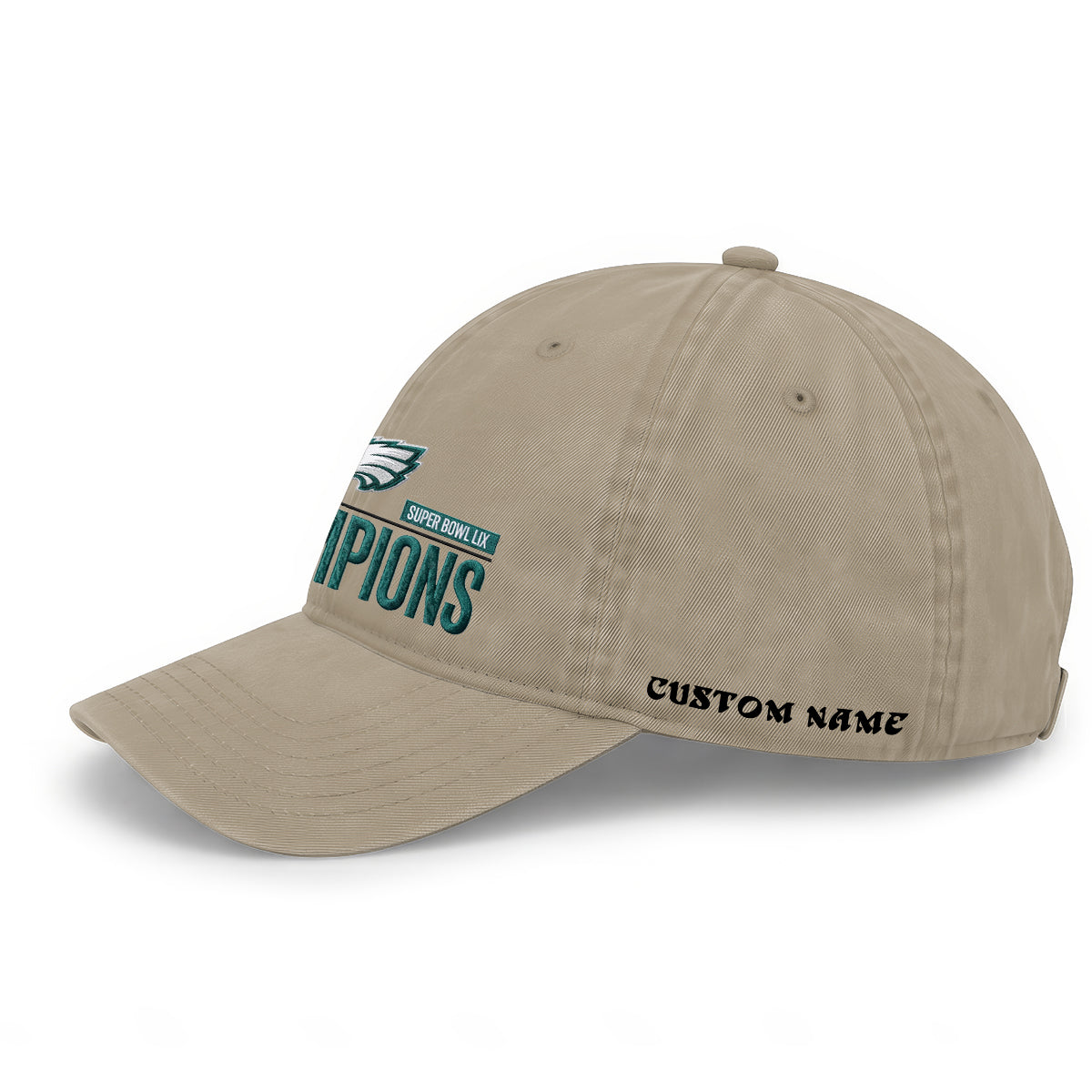 PHI Champions SB LIX Custom Wash Hat V2 - Embroidered