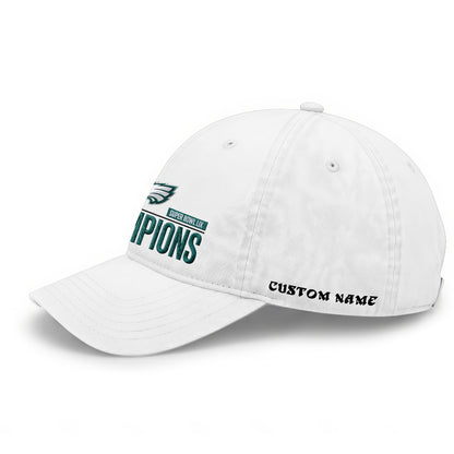 PHI Champions SB LIX Custom Wash Hat V2 - Embroidered
