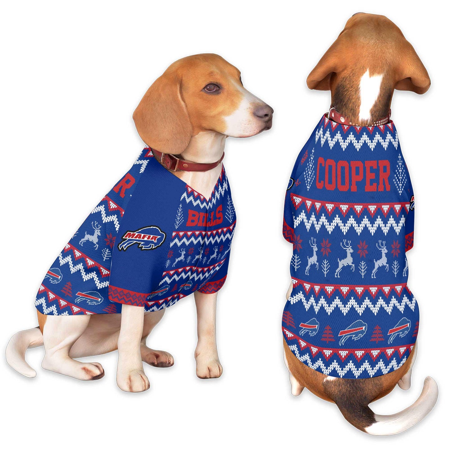 Buffalo Bills Family Holiday Ugly Sweater Pet Coat