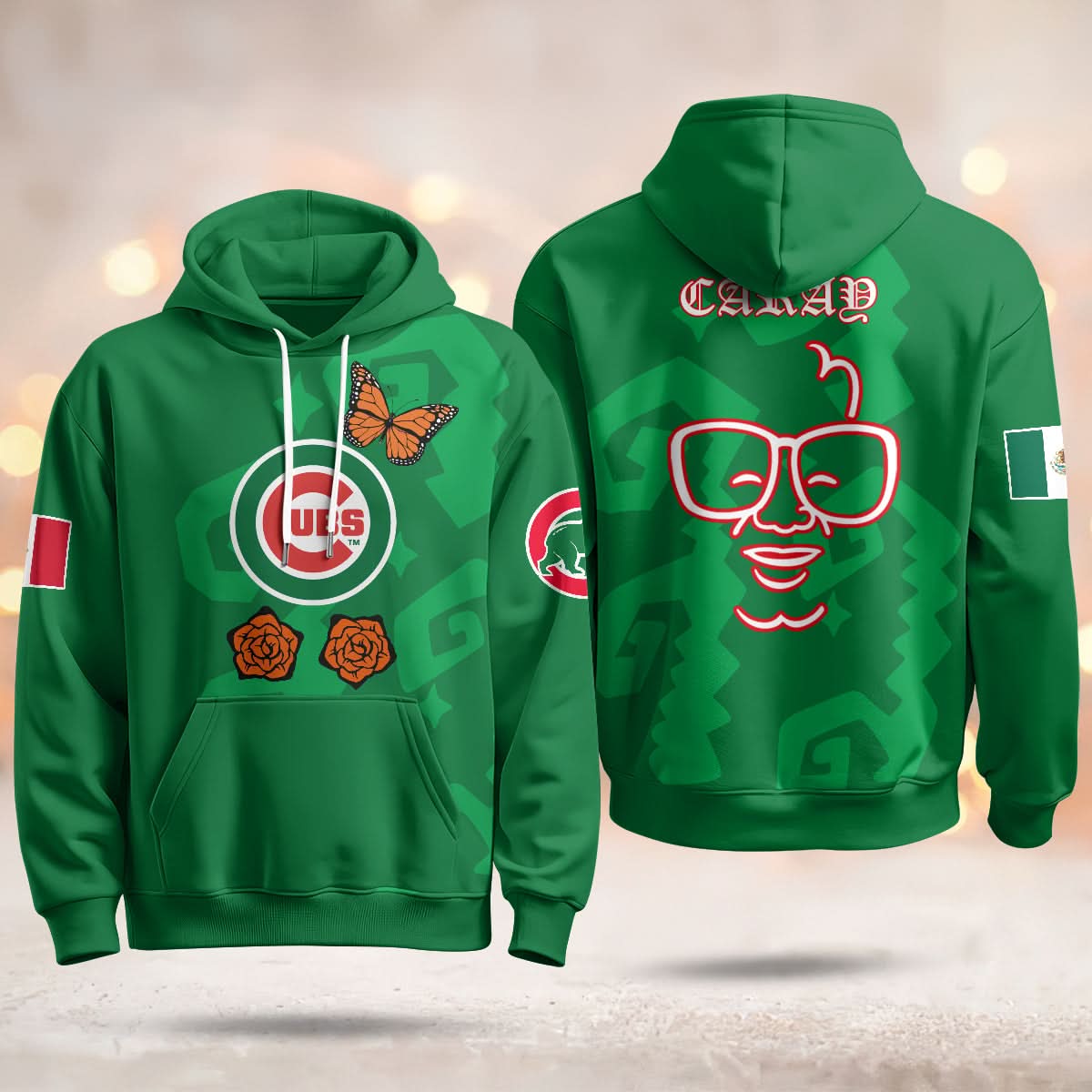 Chicago Cubs "Xicago" Mexican Heritage Hoodie - All Stitched