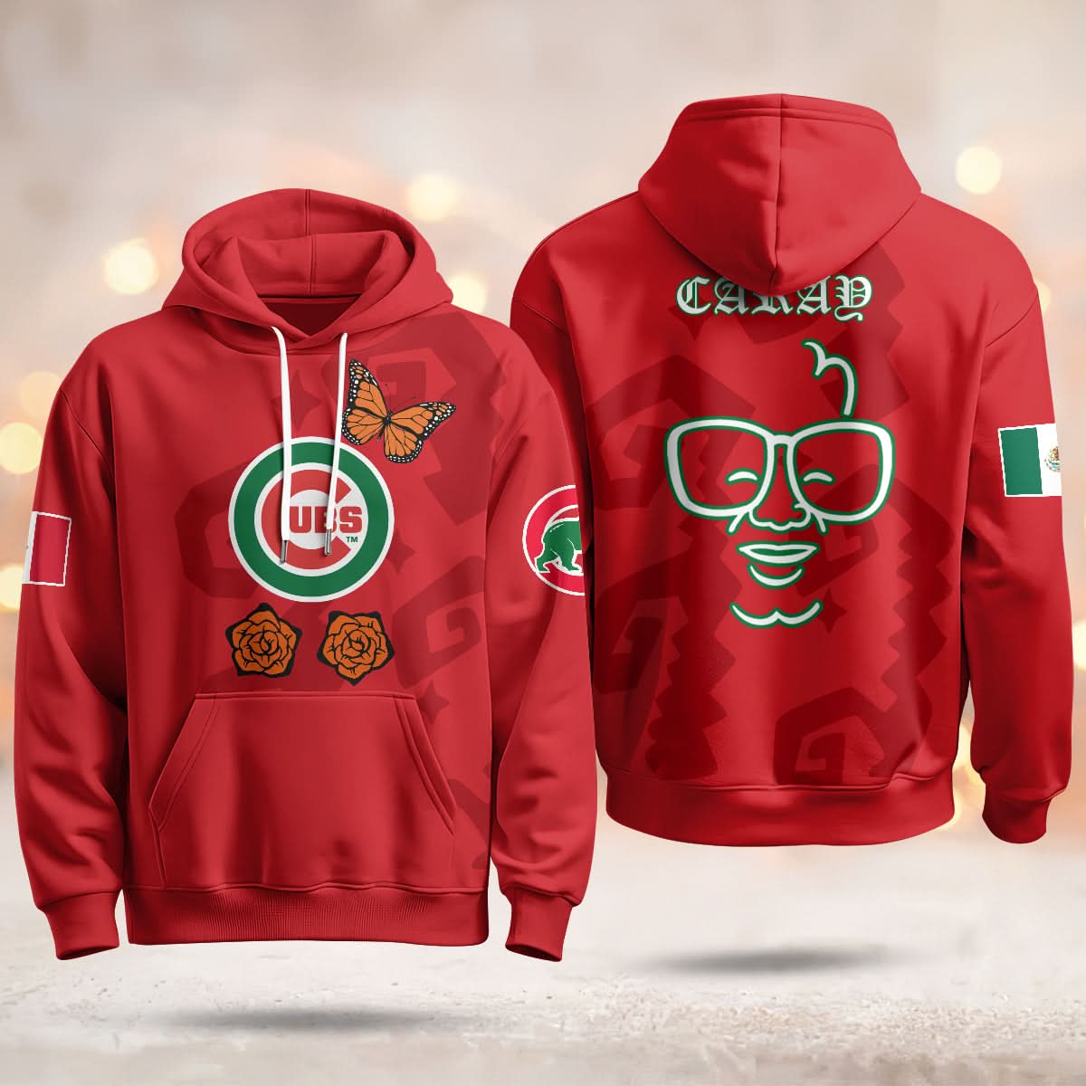 Chicago Cubs "Xicago" Mexican Heritage Hoodie - All Stitched