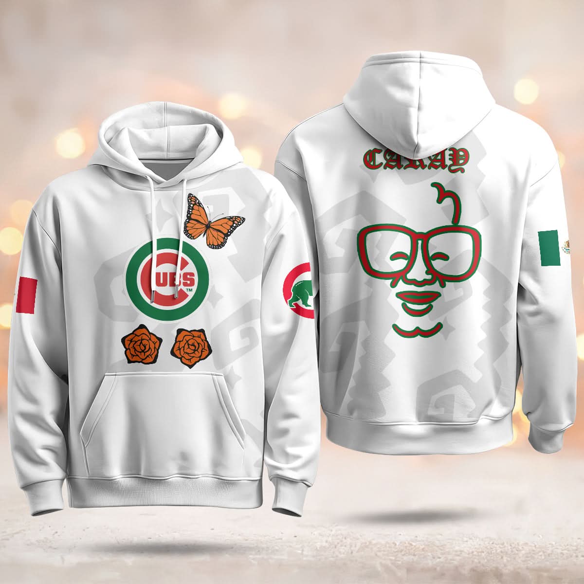 Chicago Cubs "Xicago" Mexican Heritage Hoodie - All Stitched