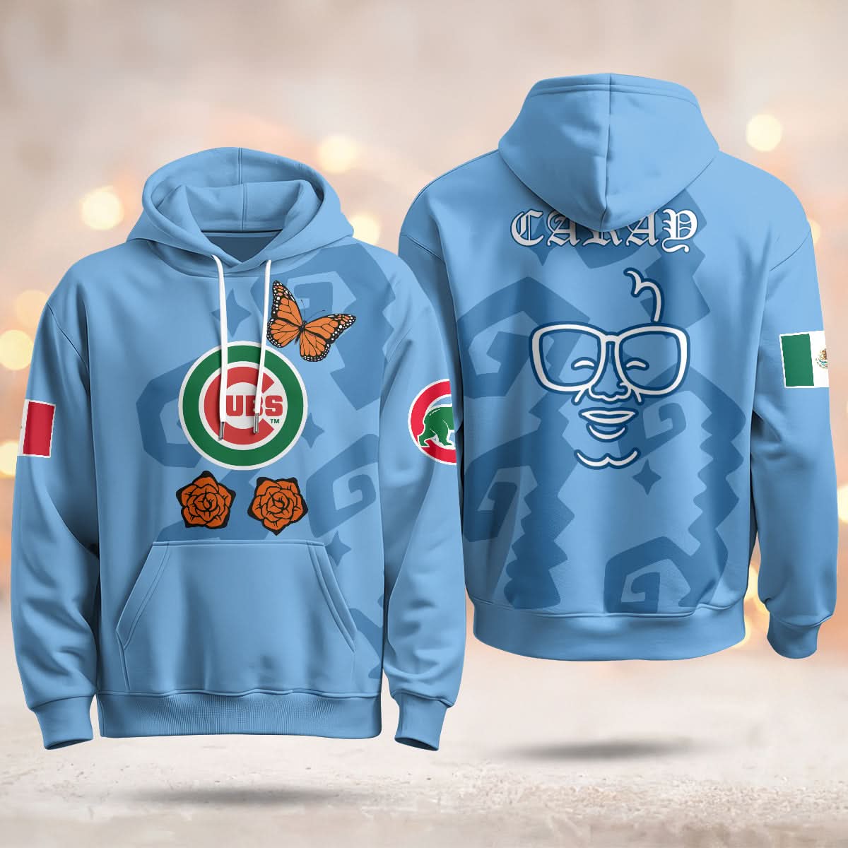 Chicago Cubs "Xicago" Mexican Heritage Hoodie - All Stitched