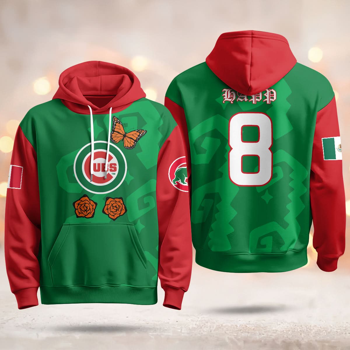 Chicago Cubs "Xicago" Mexican Heritage Hoodie - All Stitched