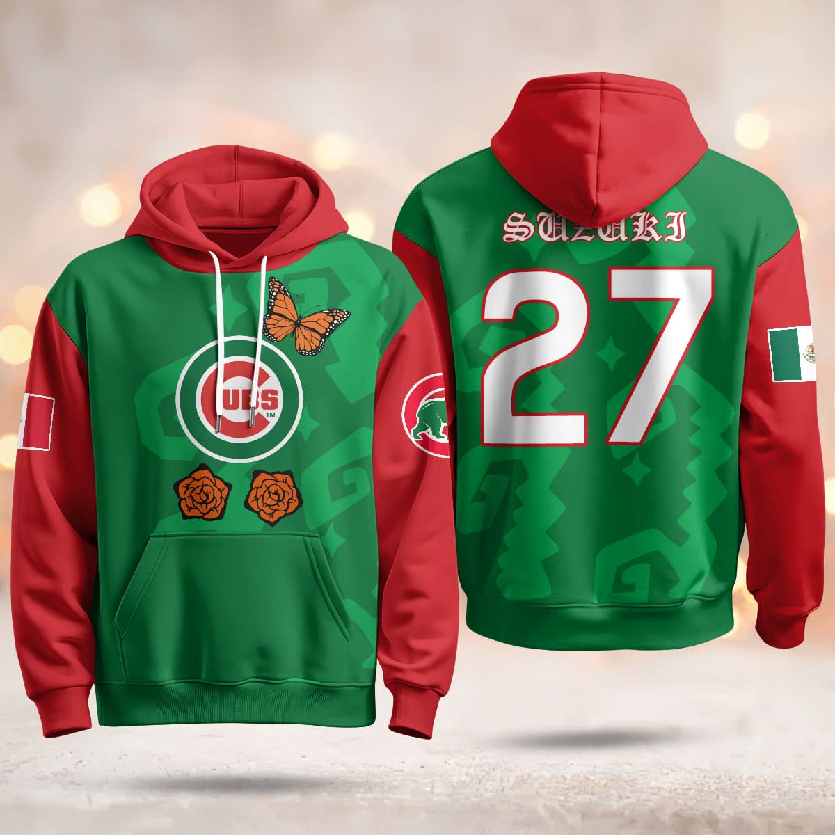 Chicago Cubs "Xicago" Mexican Heritage Hoodie - All Stitched