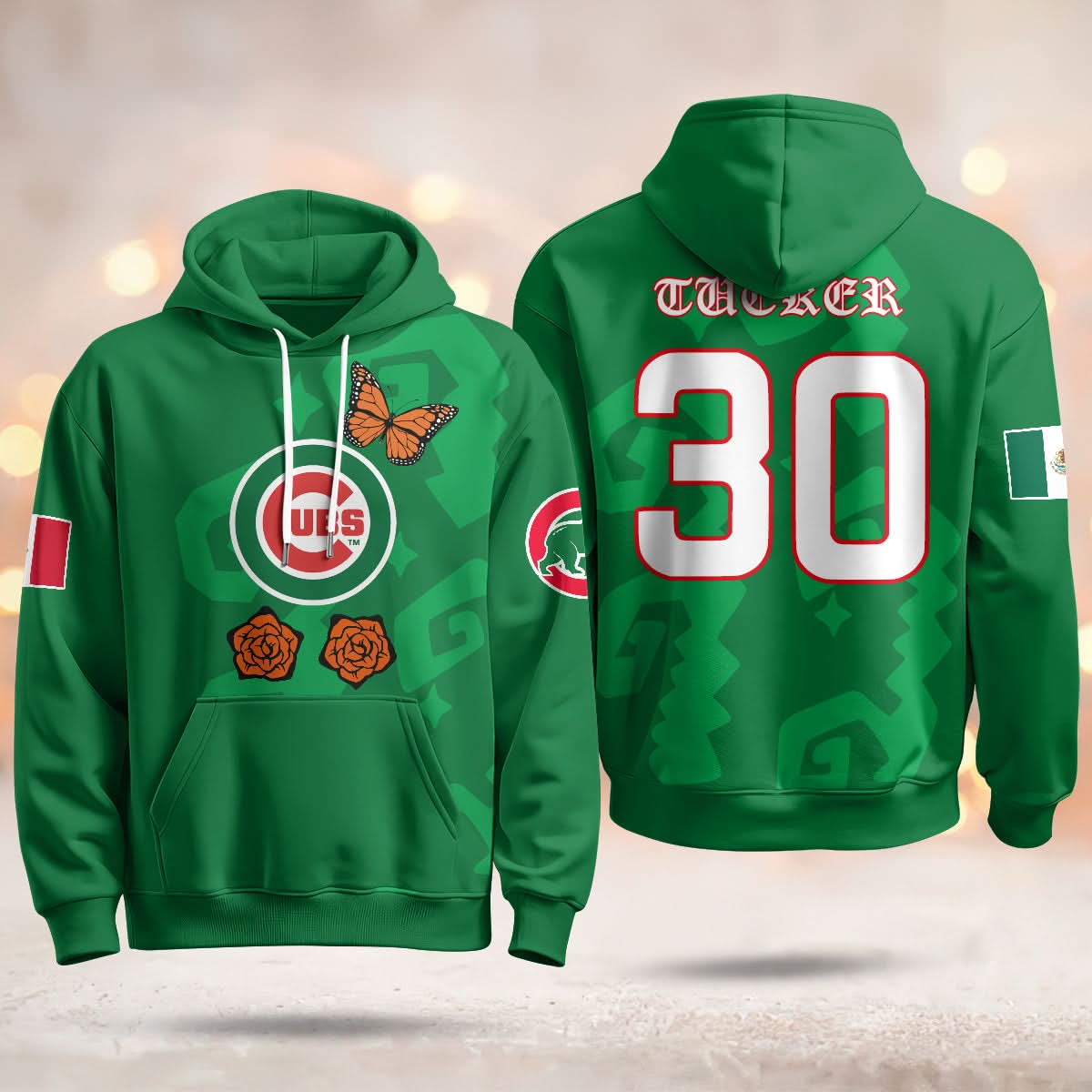Chicago Cubs "Xicago" Mexican Heritage Hoodie - All Stitched